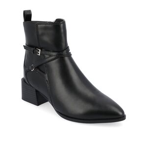 NIB Journee Estelle Block Heeled Booties Size 8 1/2 In Black